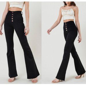 NWT Black Flare High-Waist Jeans Sz 11 - Vibrant M.I.U.